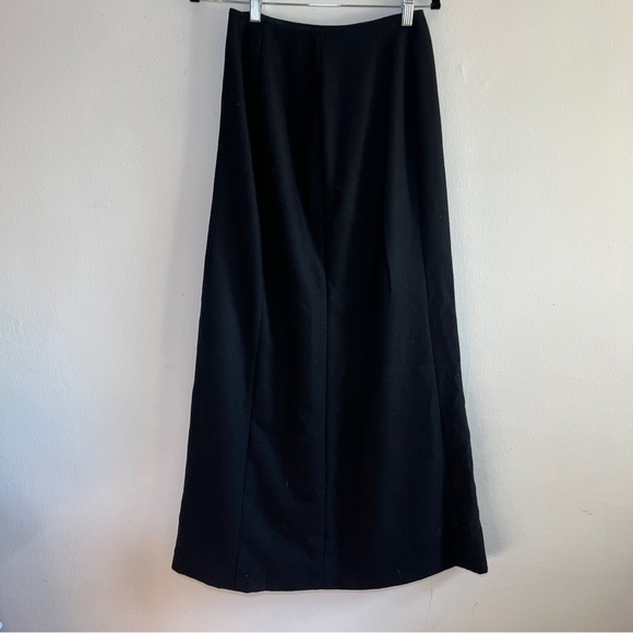 Olivier Theyskens Wool and Silk Black Maxi Skirt  Size 40 - Picture 2 of 7